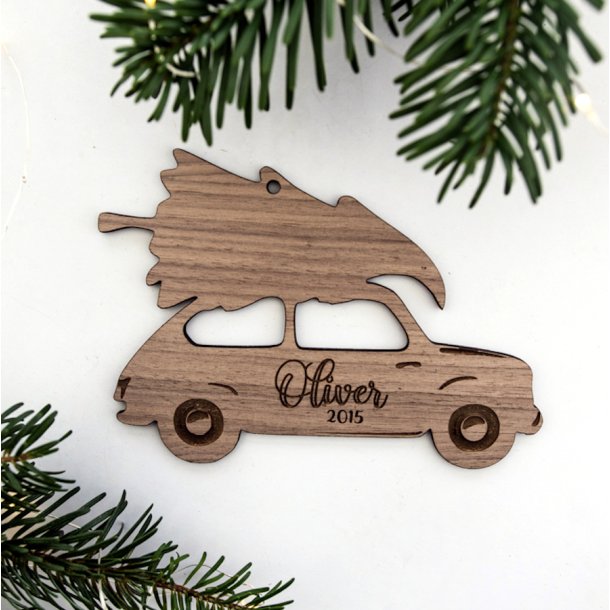 Julebil med navn &amp; rstal