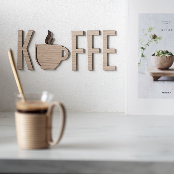 Kaffe dekoration inkl. kaffekop
