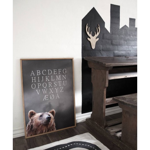 BEAR ALPHABET - B�RNEPLAKAT