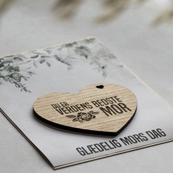 Mors dag kort "Du er verdens bedste mor"