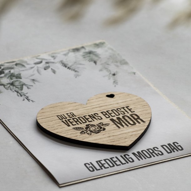 Mors dag kort "Du er verdens bedste mor"