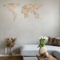 Verdenskort med landegr�nser og landenavne