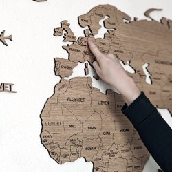 Verdenskort med landegr�nser og landenavne