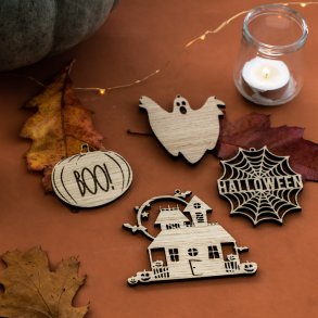 Halloween pynt - 4 stk