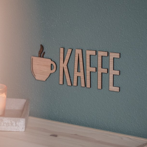 Kaffe dekoration inkl. kaffekop