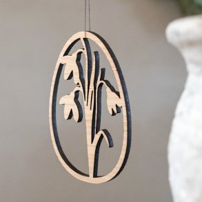 Udskret pskeg med vintergkker, i tr - st  2 stk