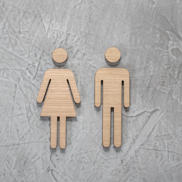Toiletskilt type 1