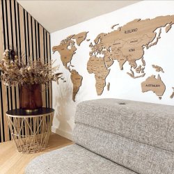 Verdenskort med landegr�nser og landenavne