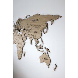 Verdenskort med landegr�nser og landenavne