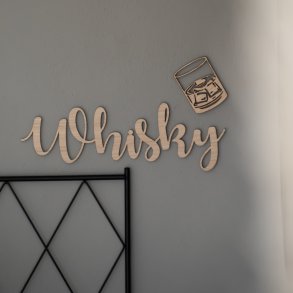 Whisky dekoration inkl. whisky glas